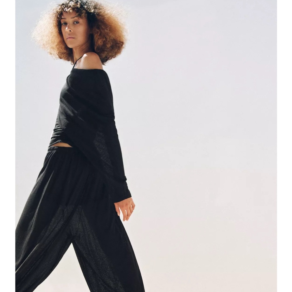 Zara Black Track Pants for Women - Picture 5 of 12